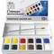 Cotman Watercolor Paint Set, Sketchers' Pocket Set, 12 Half Pans w/ Brush